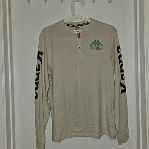 Kappa Men's Cream Long Sleeve Shirt New Never Work. Nwt. Small In Men's.
